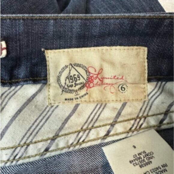 1969 Sap Jeans | Women's Medium Wash Croped Denim Jeans Size 6 - Picture 7 of 7